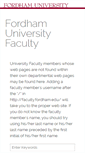 Mobile Screenshot of faculty.fordham.edu
